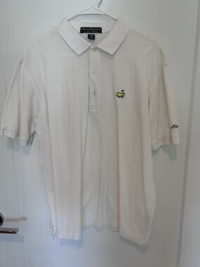 Masters Collection White Polo Size Medium